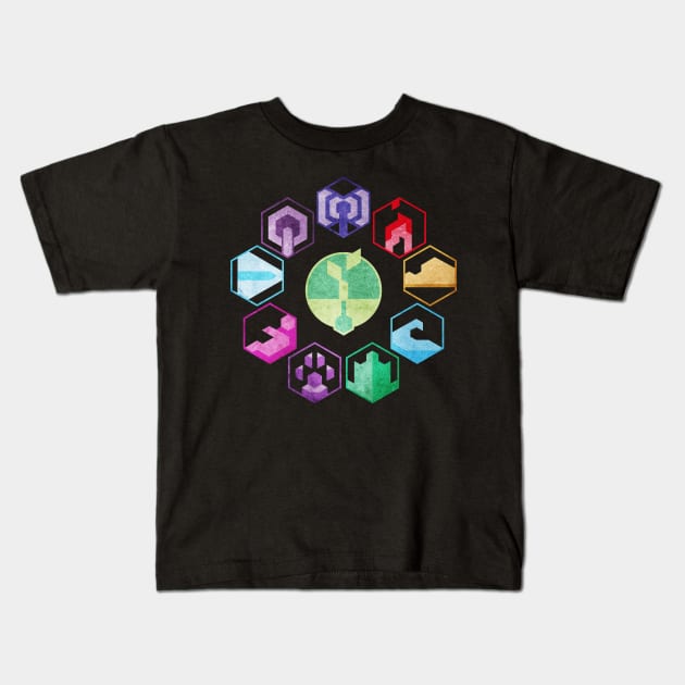 GAIA Kids T-Shirt by Woah_Jonny